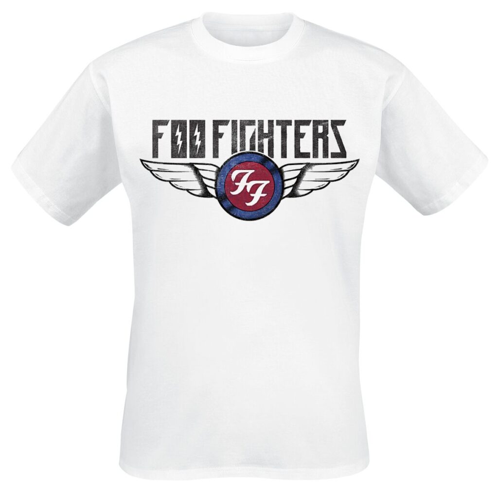 Foo Fighters Flash Wings T-Shirt biały