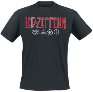 Led Zeppelin Logo & Symbols T-Shirt