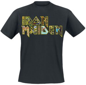Iron Maiden Eddies Logo T-Shirt czarny