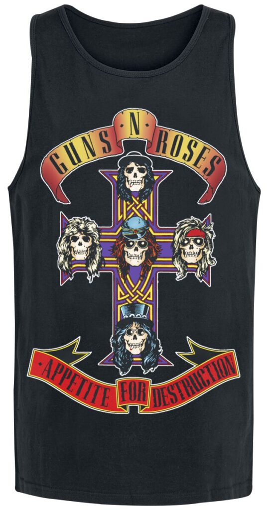 Guns N' Roses Appetite For Destruction Tanktop czarny