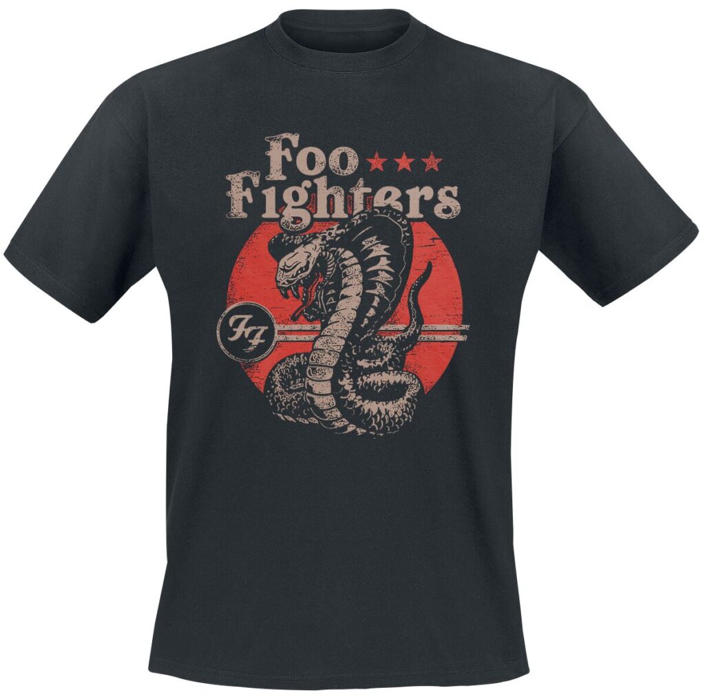 Foo Fighters Snake T-Shirt czarny