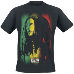 Bob Marley Stare Paint Stripe T-Shirt