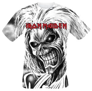 Iron Maiden Killers All-Over T-Shirt biały