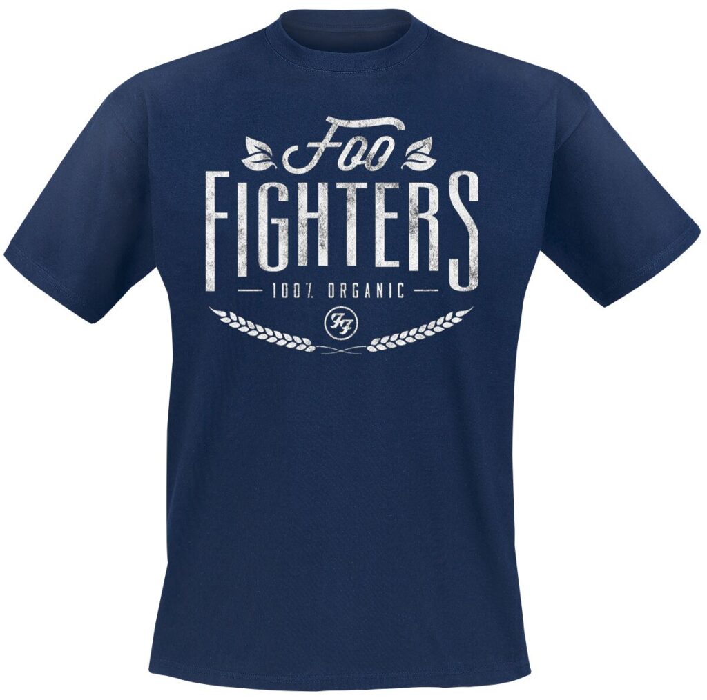 Foo Fighters 100% Rock T-Shirt ciemnoniebieski