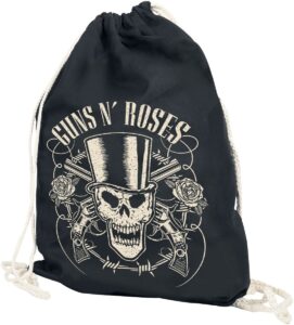 Guns N’ Roses Skull And Pistols Torba treningowa czarny