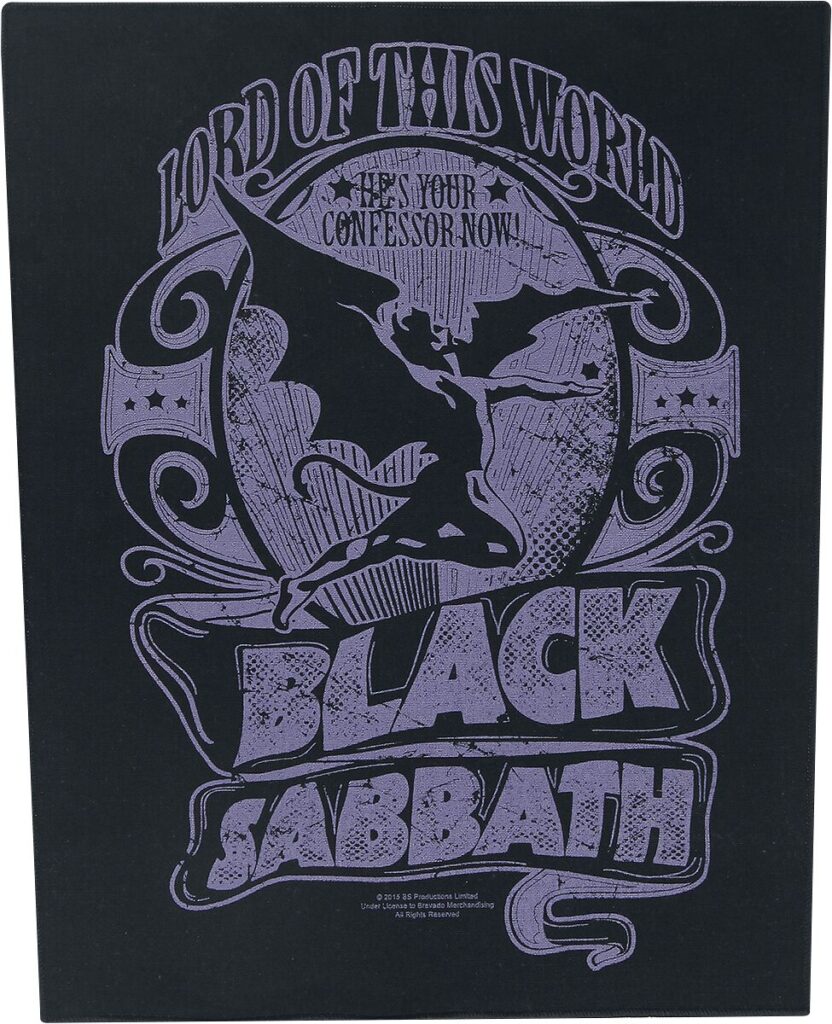 Black Sabbath Lord Of This World Naszywka na plecy standard
