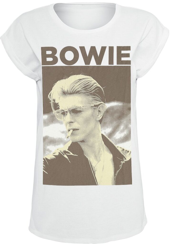 David Bowie Photo Koszulka damska biały