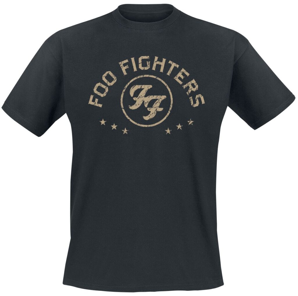Foo Fighters Arched Star T-Shirt czarny