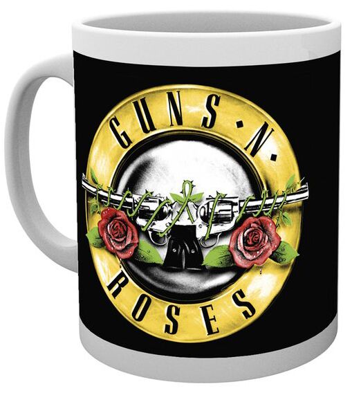 Guns N' Roses Bullet Logo Kubek biały