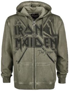 Iron Maiden EMP Signature Collection Bluza z kapturem rozpinana oliwkowy