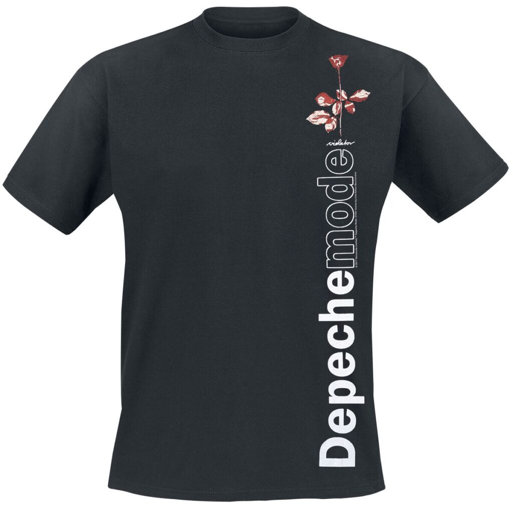 Depeche Mode Violator Side Rose T-Shirt czarny