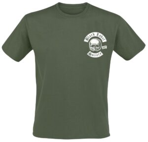 Black Label Society Skull LogoPocket T-Shirt oliwkowy