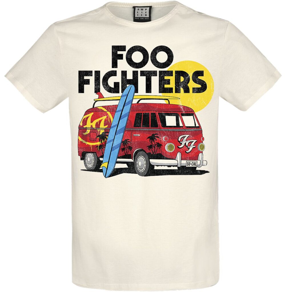 Foo Fighters Amplified Collection - Camper Van T-Shirt biały (Old White)
