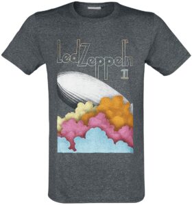Led Zeppelin Blimp Clouds Dark T-Shirt
