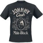 Johnny Cash The Man In Black T-Shirt czarny