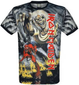 Iron Maiden Amplified Collection – Number Of The Beast T-Shirt czarny