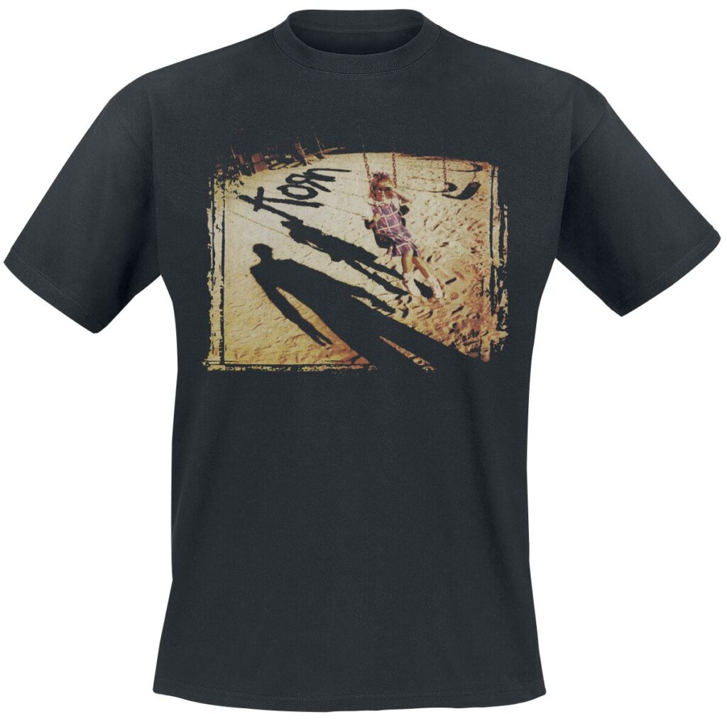 Korn Swing Set Cover T-Shirt czarny