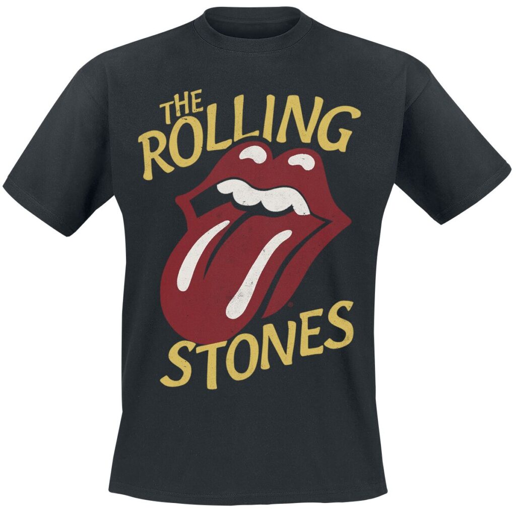 The Rolling Stones Vintage Type Tongue T-Shirt czarny