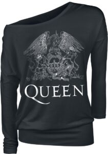 Queen Crest Vintage Longsleeve damski czarny