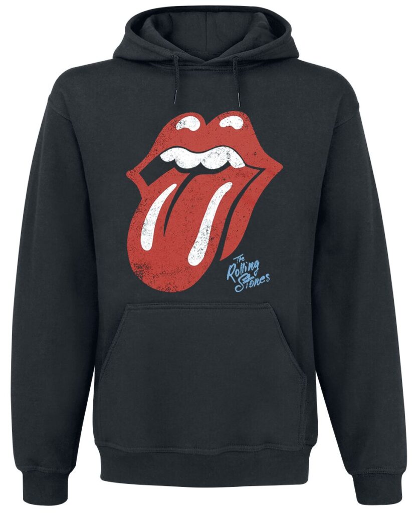 The Rolling Stones Tongue Bluza z kapturem czarny
