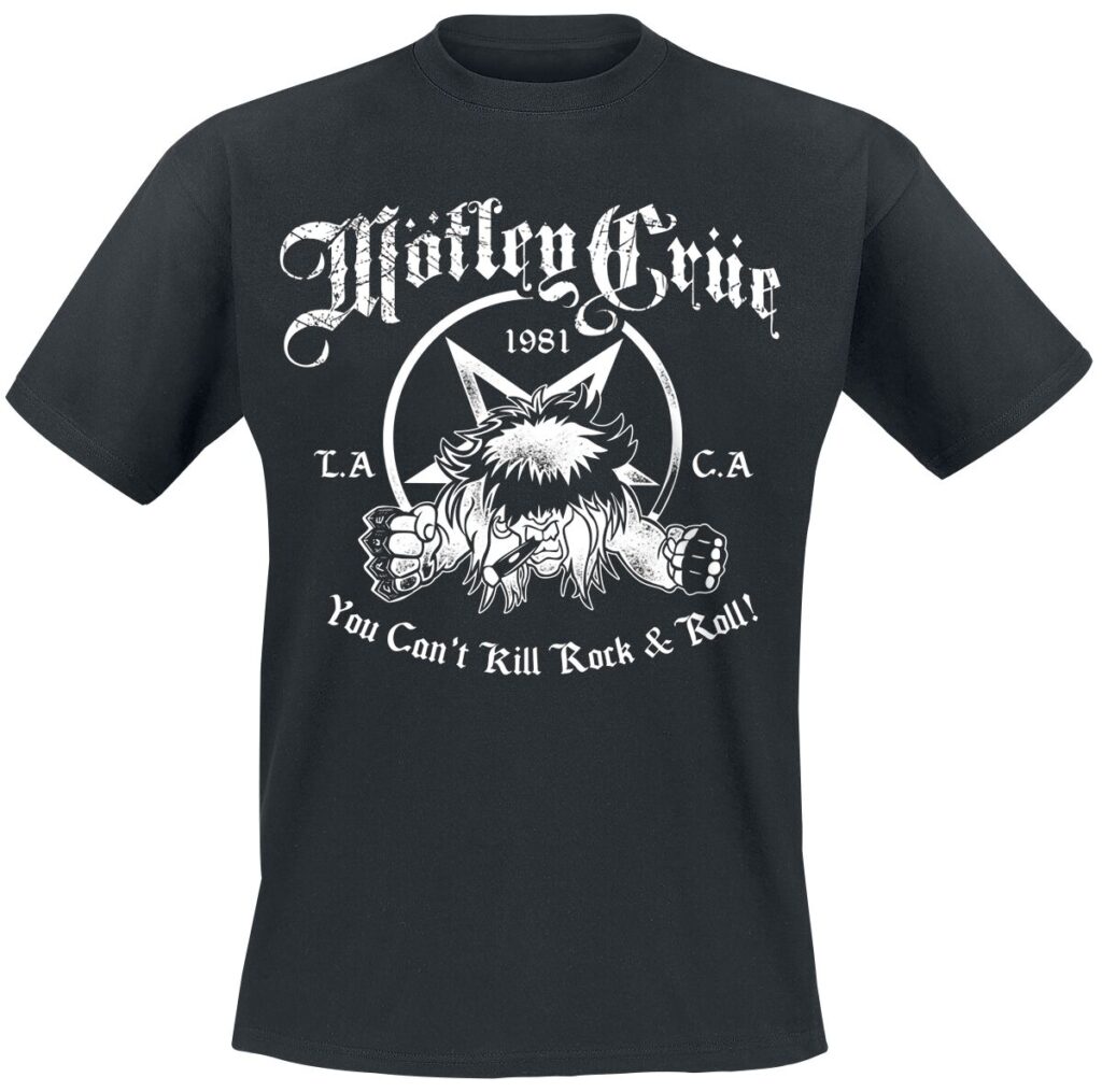 Mötley Crüe You Can't Kill Rock'n Roll T-Shirt czarny