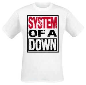 System Of A Down Triple Stack Box T-Shirt biały