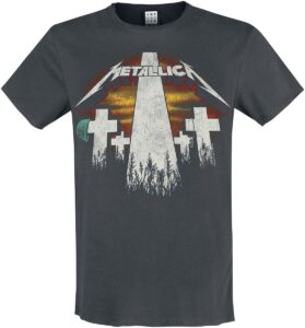 Metallica Amplified Collection – Master Of Puppets Revamp T-Shirt ciemnoszary