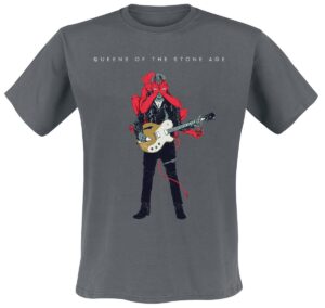 Queens Of The Stone Age Josh Villains T-Shirt szary