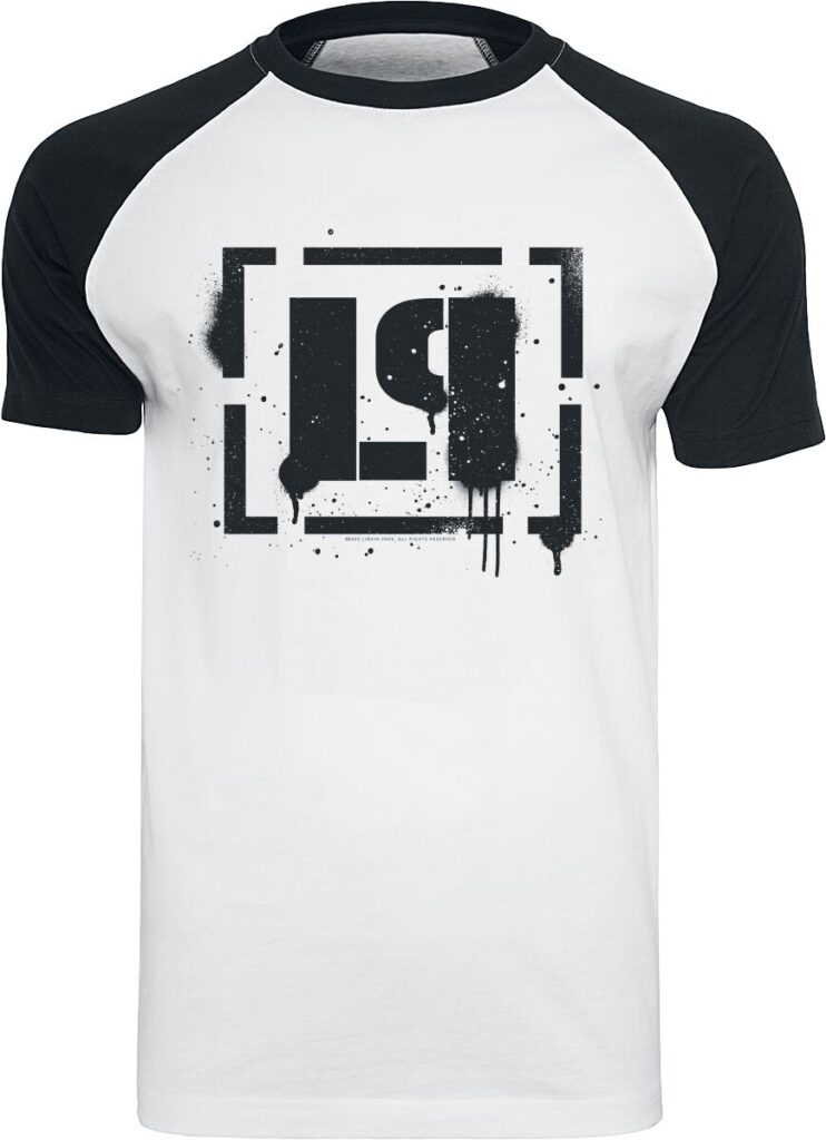 Linkin Park LP Logo T-Shirt biały/czarny