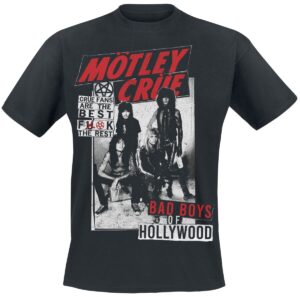 Mötley Crüe Crue Fans Punk Hollywood T-Shirt czarny