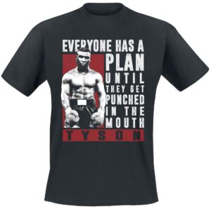 Mike Tyson Everyone Has A Plan T-Shirt czarny
