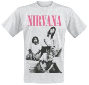 Nirvana Bathroom Photo T-Shirt odcienie szarego