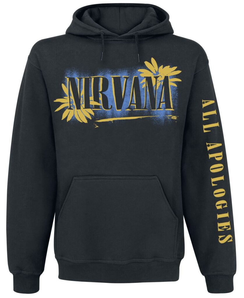 Nirvana All Apologies Bluza z kapturem czarny