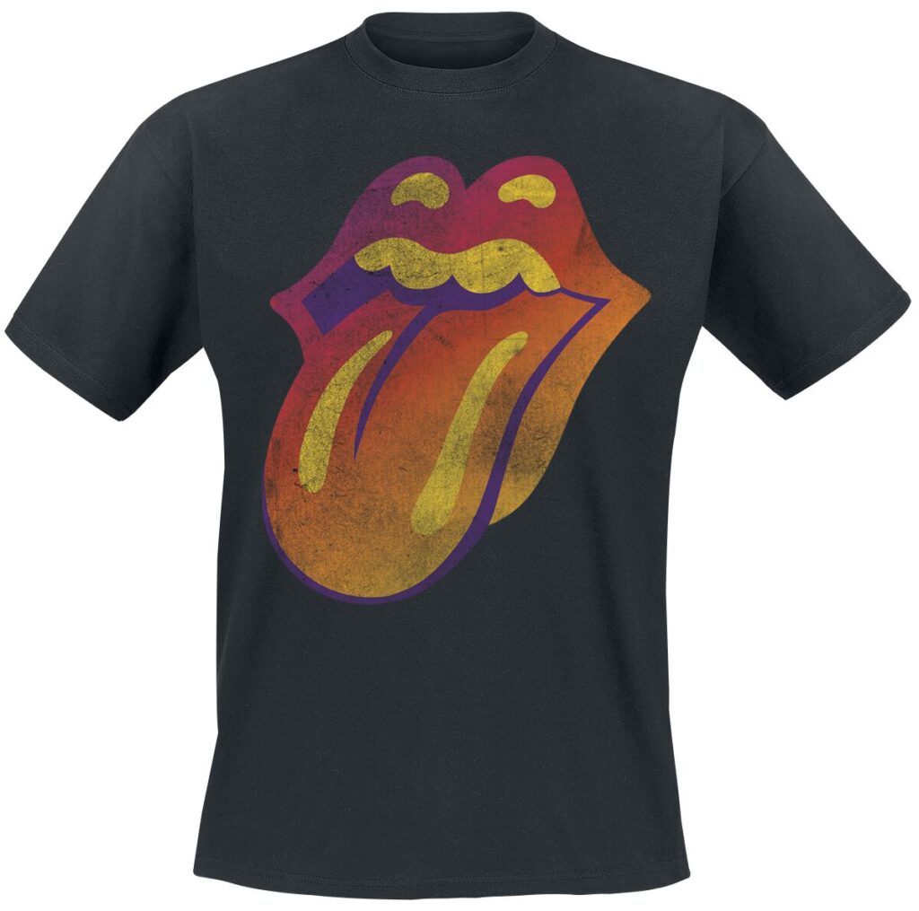 The Rolling Stones Ghost Town Distressed Logo T-Shirt czarny