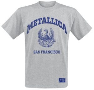 Metallica College Crest T-Shirt szary