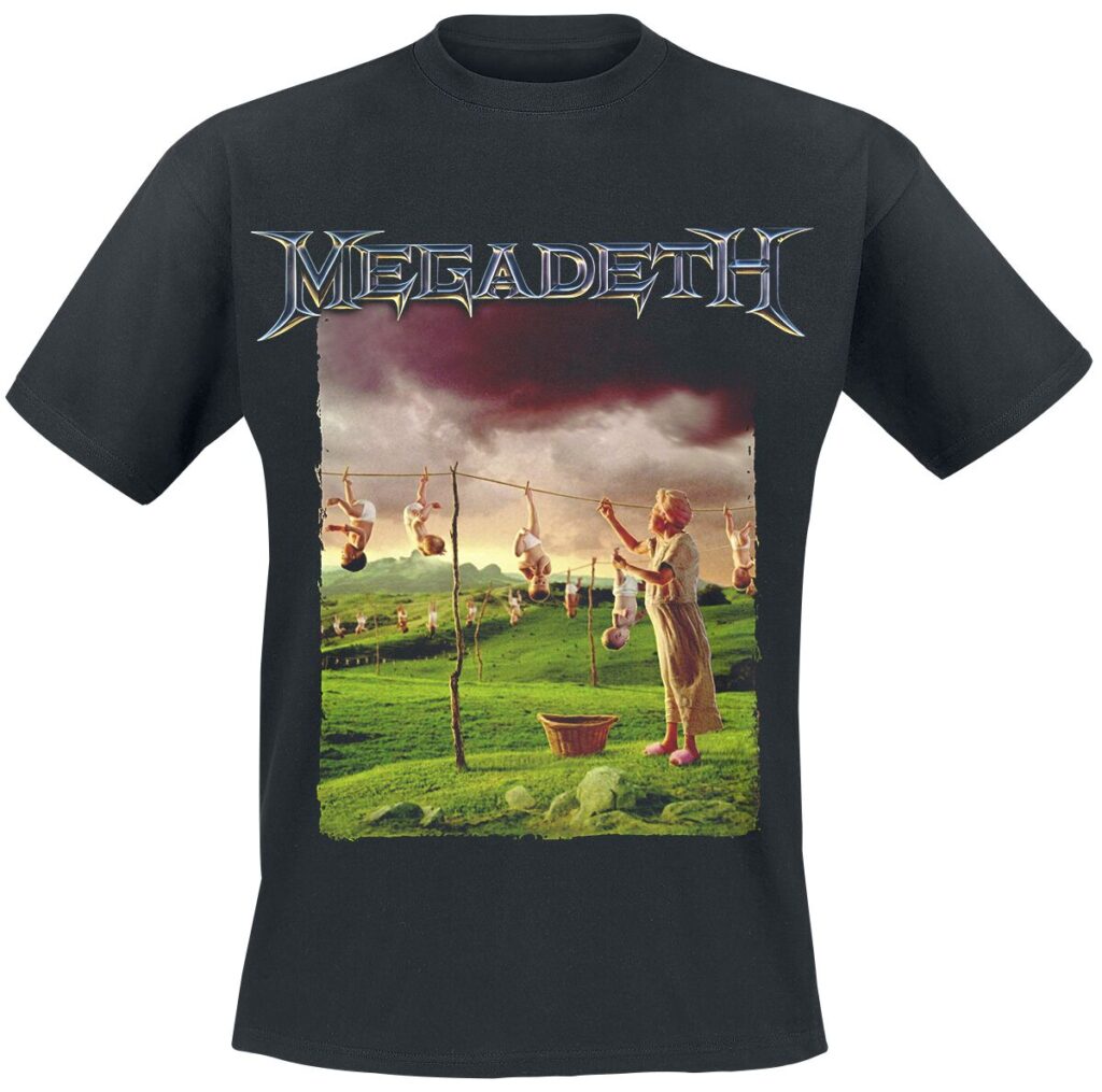 Megadeth Youthanasia Tracklist T-Shirt czarny