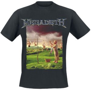 Megadeth Youthanasia Tracklist T-Shirt czarny