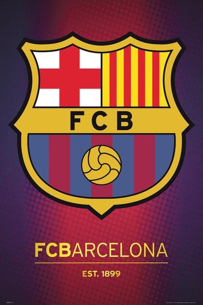 Barcelona club crest 2013 - plakat