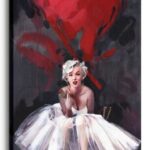 Marilyn monroe paint – obraz na płótnie