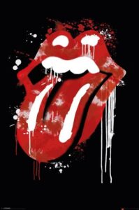 Rolling stones (graffiti lips) – plakat