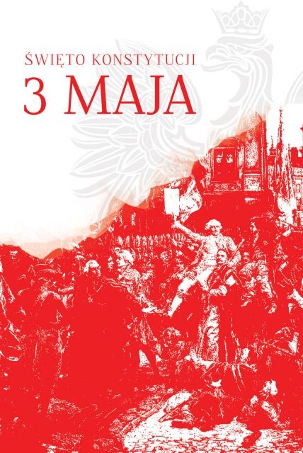 Narodowe święto konstytucji 3 maja - duży plakat