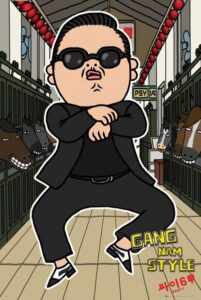Psy gangnam style – plakat