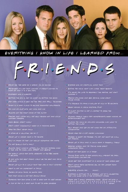 Friends everything i know - plakat