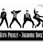 Elvis (jailhouse rock) – obraz na płótnie