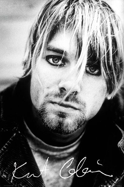 Kurt cobain signature - plakat