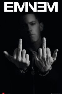 Eminem środkowy palec – plakat
