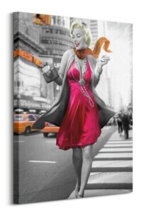 Jadei graphics (marilyn monroe new york walk) – obraz na płótnie