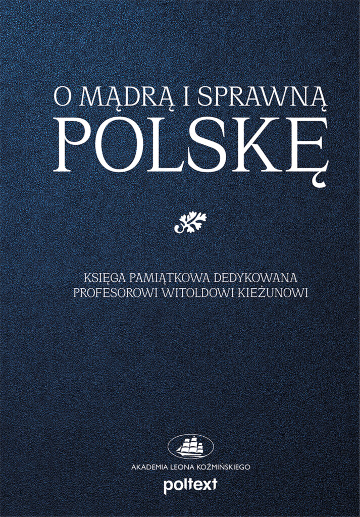 okładka książki O mądrą i sprawną Polskę